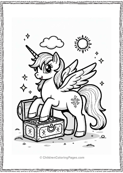 Pegasus And The Enchanted Treasure Chest Free PDF Printable