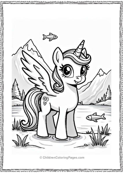 Pegasus By The Crystal Lake Free PDF Printable