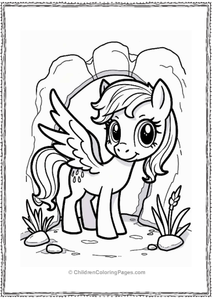 Pegasus Discovering A Hidden Cave Free PDF Printable