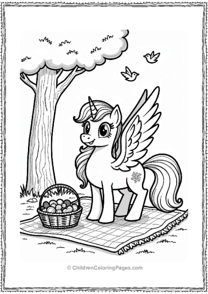 Pegasus Picnic Under A Tree Free PDF Printable