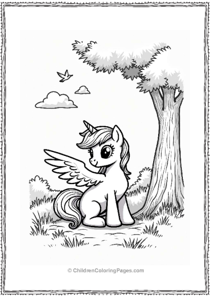 Pegasus Sketching In Nature Free PDF Printable