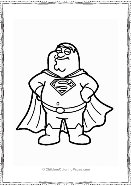 Peter Griffin As A Superhero Free PDF Printable