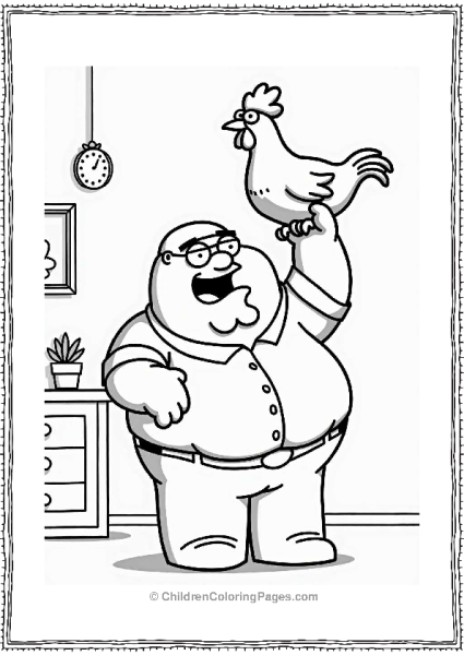 Peter Griffin With A Rubber Chicken Free PDF Printable