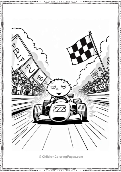 Peter’s Race Car Daydream Free PDF Printable