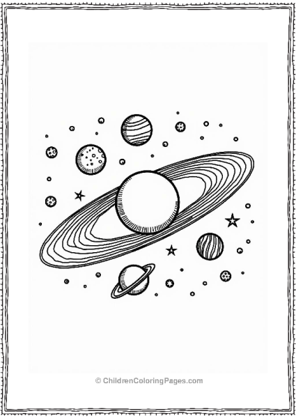 Planetary System Coloring Page Free PDF Printable