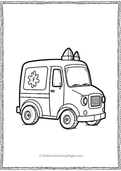 Playful Ambulance Free PDF Printable