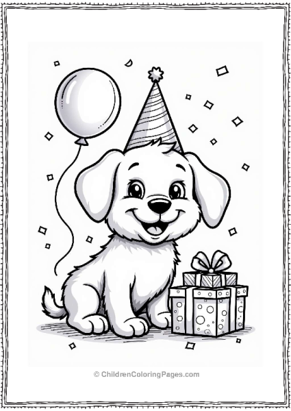 Playful Puppy Birthday Celebration Free PDF Printable