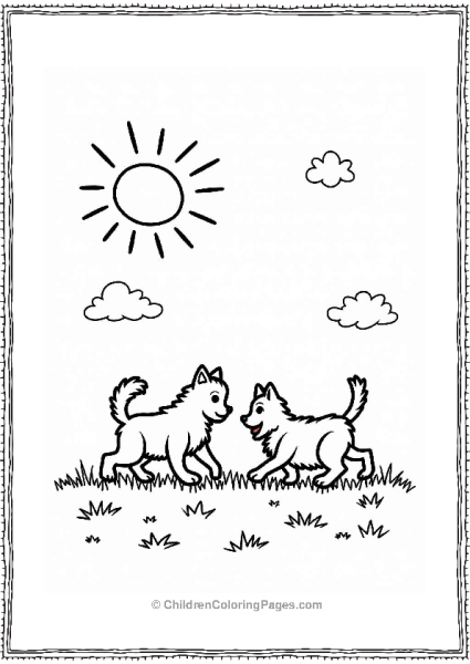 Playful Sun With Animal Shadows Free PDF Printable