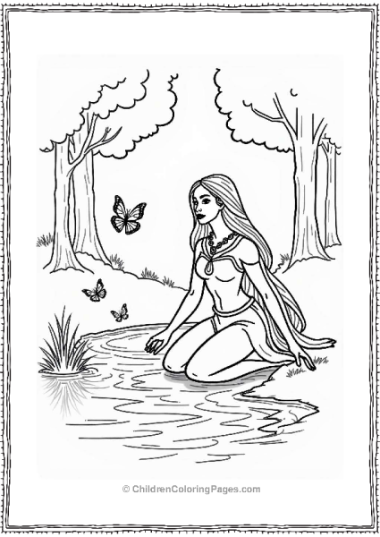 Pocahontas By A Gentle Stream Free PDF Printable