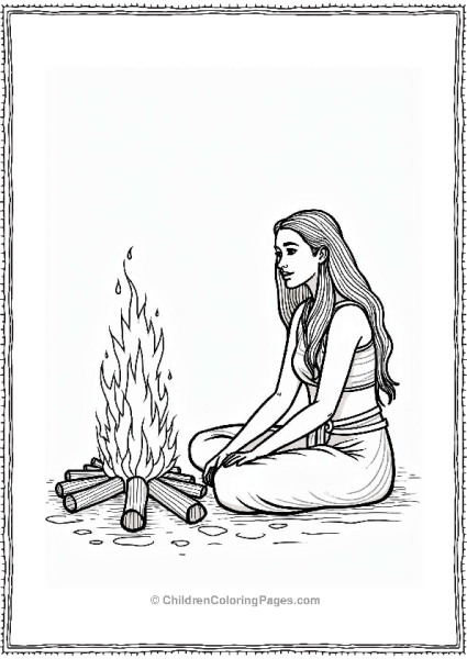 Pocahontas By The Fire Free PDF Printable