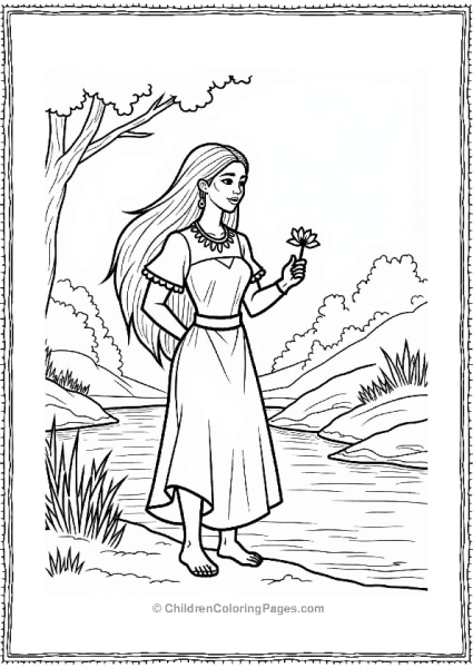 Pocahontas By The Gentle River Free PDF Printable