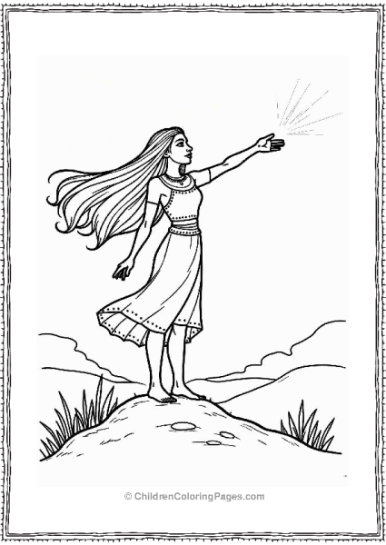 Pocahontas Reaching For The Wind Free PDF Printable