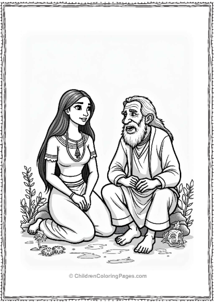 Pocahontas With The Storyteller Free PDF Printable