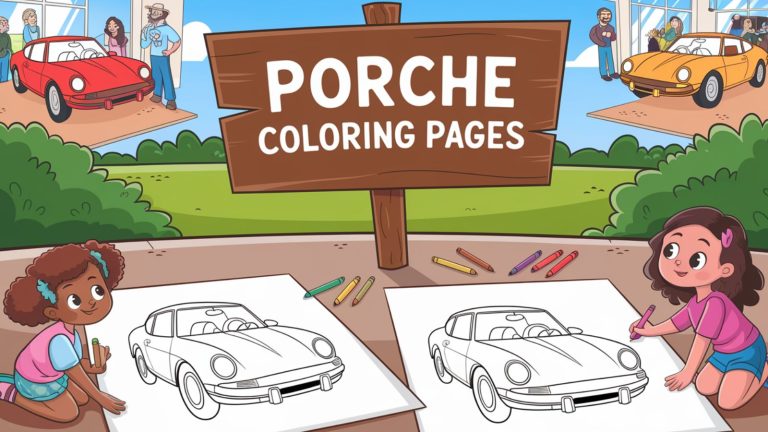 Porche Coloring Pages