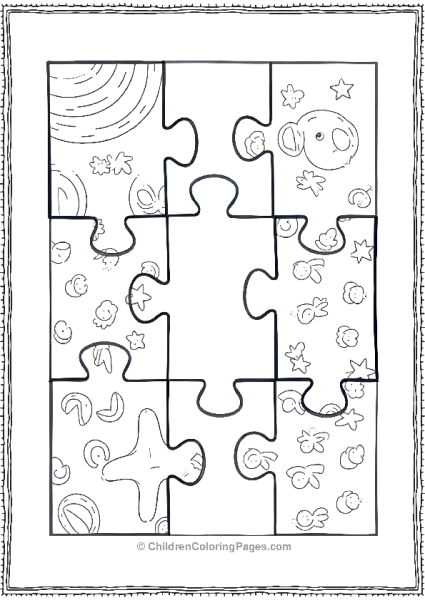 Puzzle Pieces Interlocking Free PDF Printable