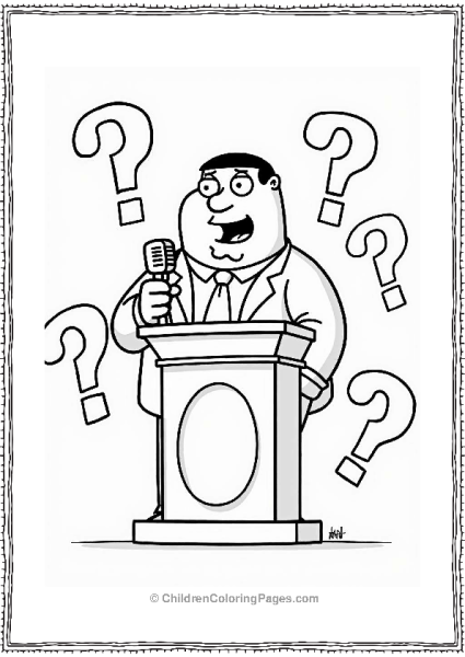 Quagmire Game Show Host Free PDF Printable