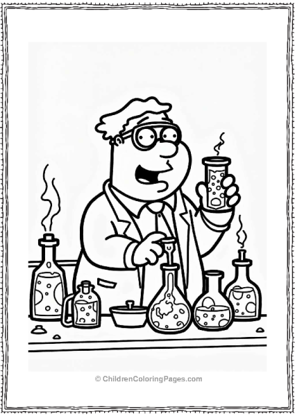 Quagmire In A Crazy Science Lab Free PDF Printable