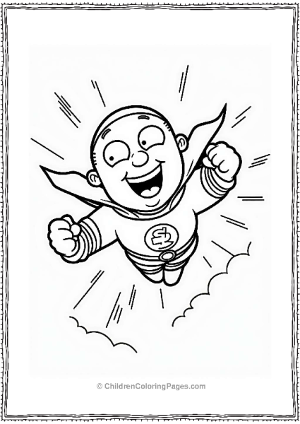 Quagmire Soaring In Superhero Style Free PDF Printable