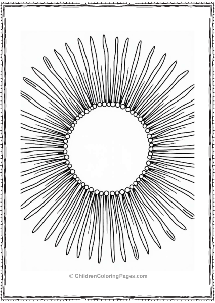 Radiant Sunburst Close Up Free PDF Printable