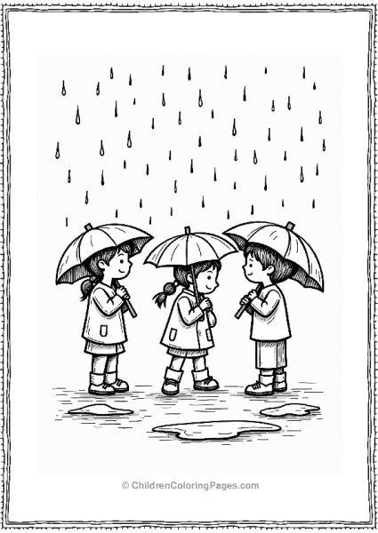 Rainy Day Fun With Umbrellas Free PDF Printable