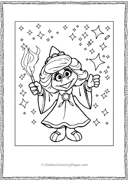 Sesame Street Abby Cadabby Casting A Spell Scaled Free PDF Printable