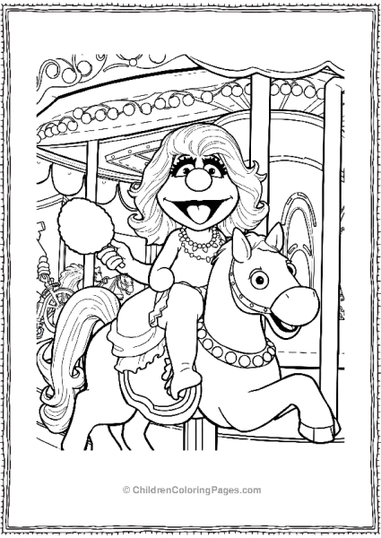 Sesame Street Abby Cadabby On A Carousel Scaled Free PDF Printable