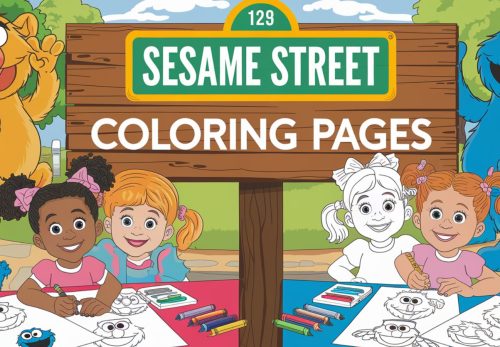 Sesame Street Coloring Pages – Free PDF Printables 🦉🐻👦