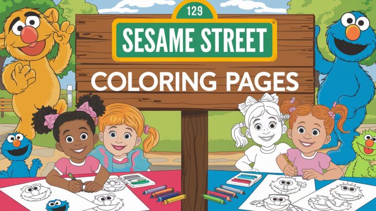 Sesame Street Coloring Pages