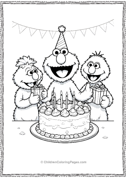 Sesame Street Cookie Monster Birthday Celebration Free PDF Printable