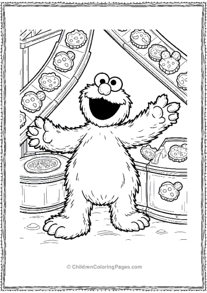 Sesame Street Cookie Monster Cookie Factory Fun Free PDF Printable