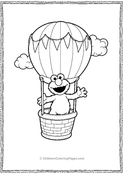 Sesame Street Elmo Hot Air Balloon Ride Free PDF Printable