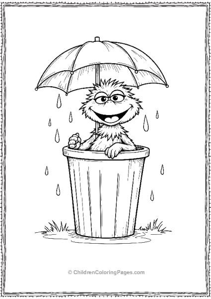 Sesame Street Oscar The Grouch Rainy Day Fun Free PDF Printable