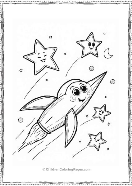 Shooting Stars Race In The Night Sky Free PDF Printable