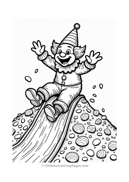 Silly Clown On A Candy Mountain Free PDF Printable