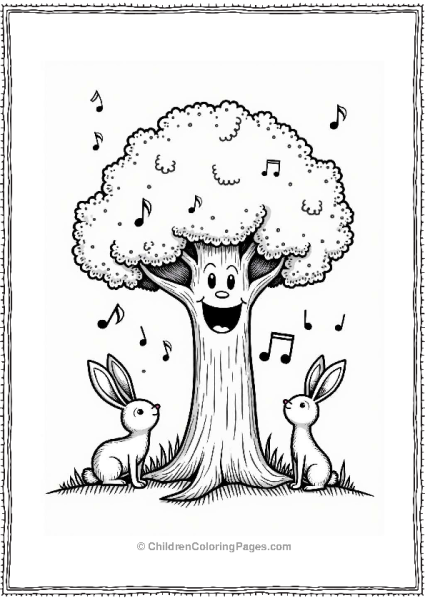 Singing Tree With Animals Free PDF Printable