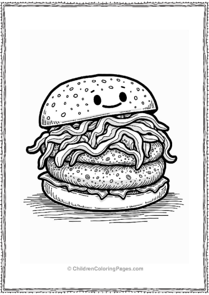 Slaw And Order Burger Scene Free PDF Printable