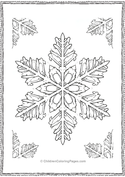 Snowflake Geometry Overlapping Free PDF Printable