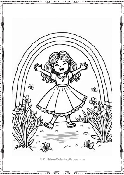 Sophia Dancing Under The Rainbow Free PDF Printable