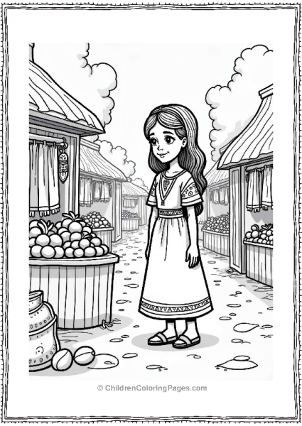 Sophia Exploring An African Market Free PDF Printable