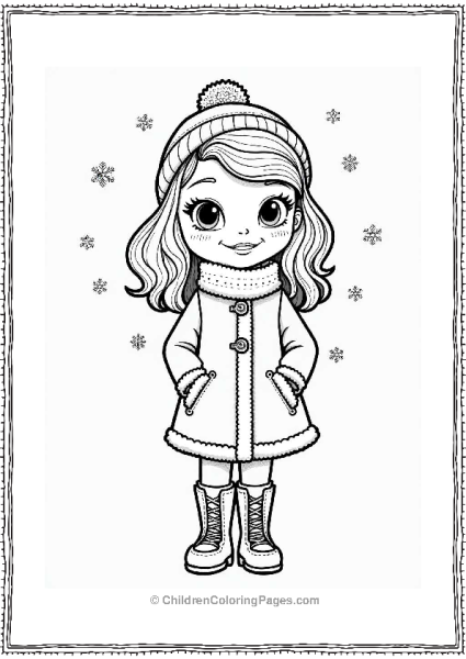 Sophia In A Cozy Winter Outfit Free PDF Printable