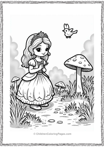 Sophia In A Magical Garden Free PDF Printable