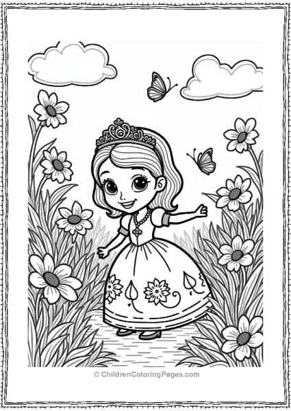 Sophia In The Castle Garden Free PDF Printable