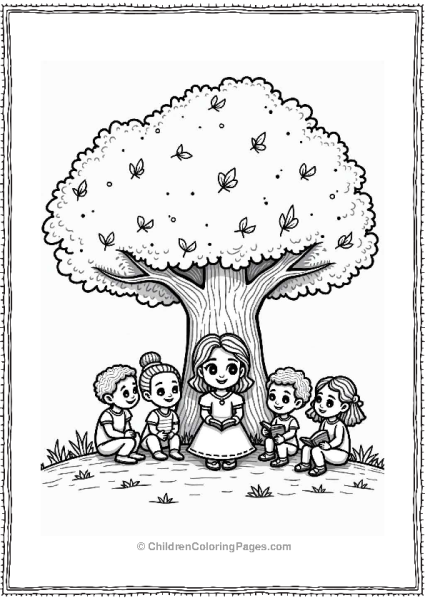 Sophia Making Friends Under A Tree Free PDF Printable