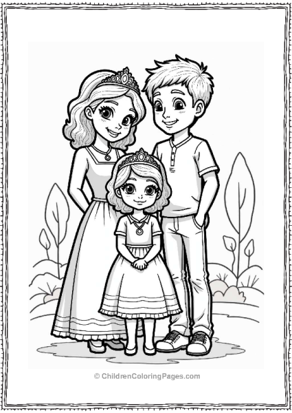 Sophia The First Family Portrait Free PDF Printable