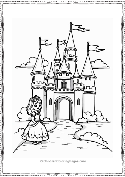 Sophia The First In A Fairytale Castle Free PDF Printable