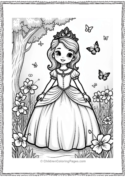 Sophia The First In A Magical Garden Free PDF Printable