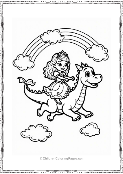 Sophia The First Riding A Dragon Free PDF Printable