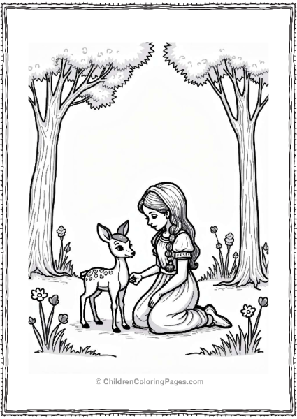 Sophia The First With A Fawn In The Forest Free PDF Printable