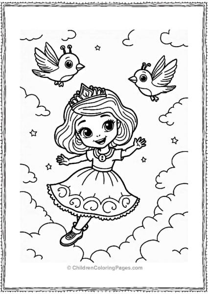 Sophia The First With Sky Friends Free PDF Printable