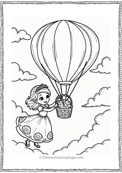 Sophia With A Magical Balloon Free PDF Printable